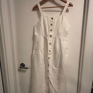 GAP White Smocked Dress